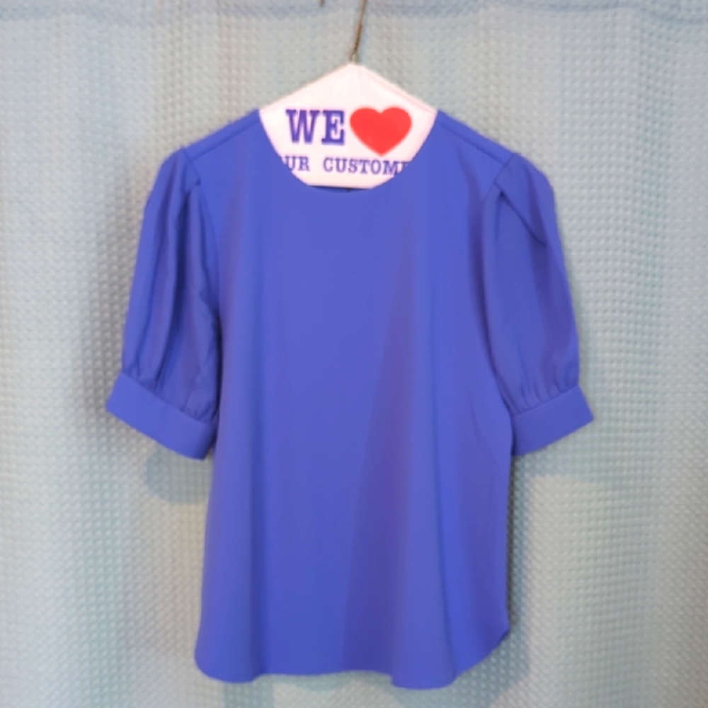 NWT SZ SP Ann Taylor short Puff sleeve Blouse